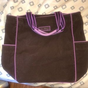 Brown and purple Vera Bradley bag